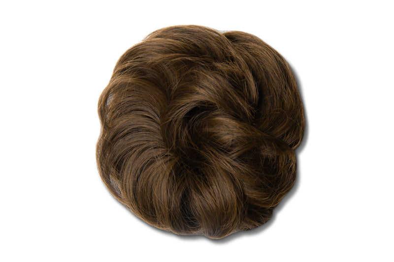 Synthetic Hair Extension Bun - #10 Light Golden Chestnut Blonde