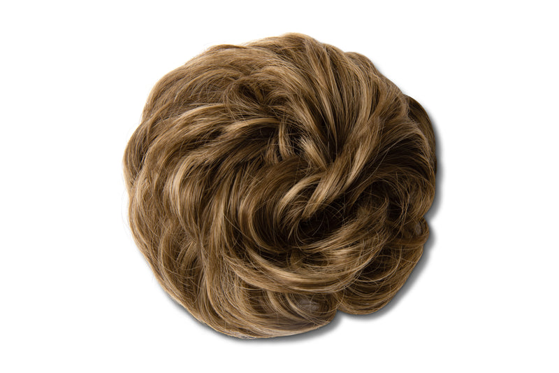 Synthetic Hair Extension Bun - #12H24 Golden Honey Beige Blonde