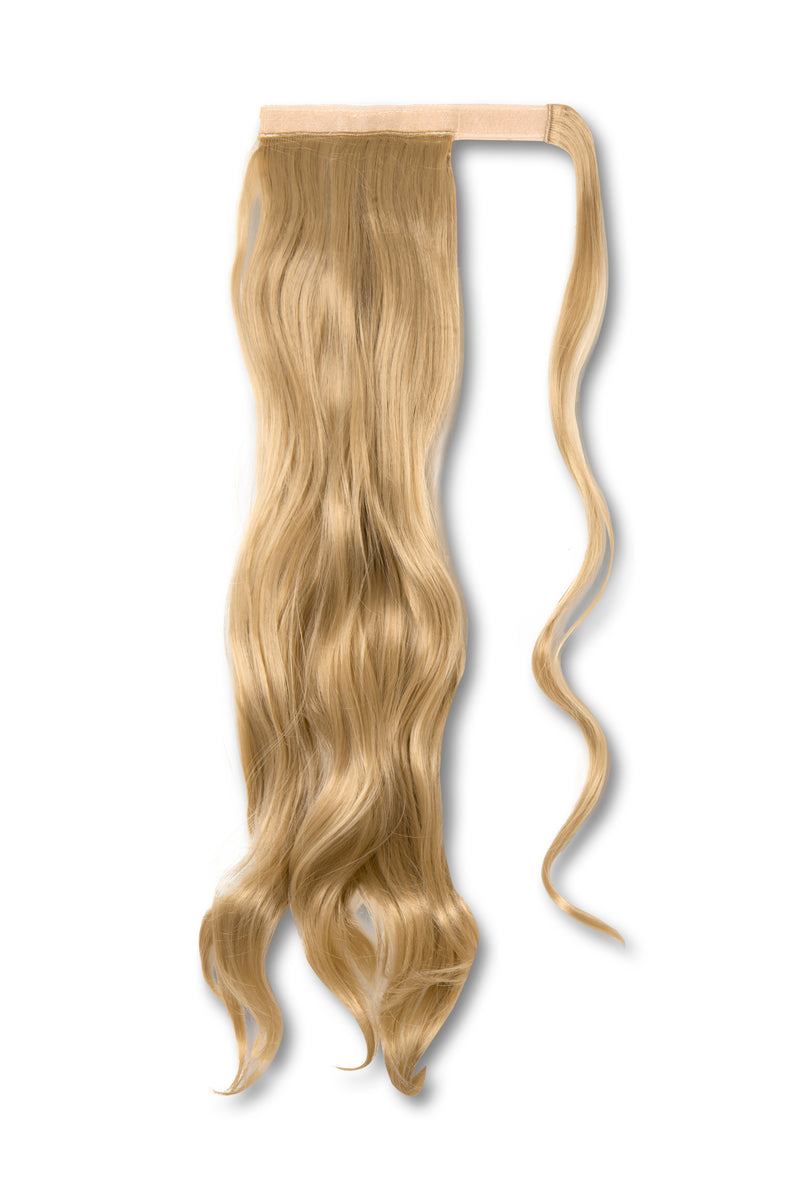 Synthetic Wrap Around Curly Ponytail  - #16 Golden Blonde