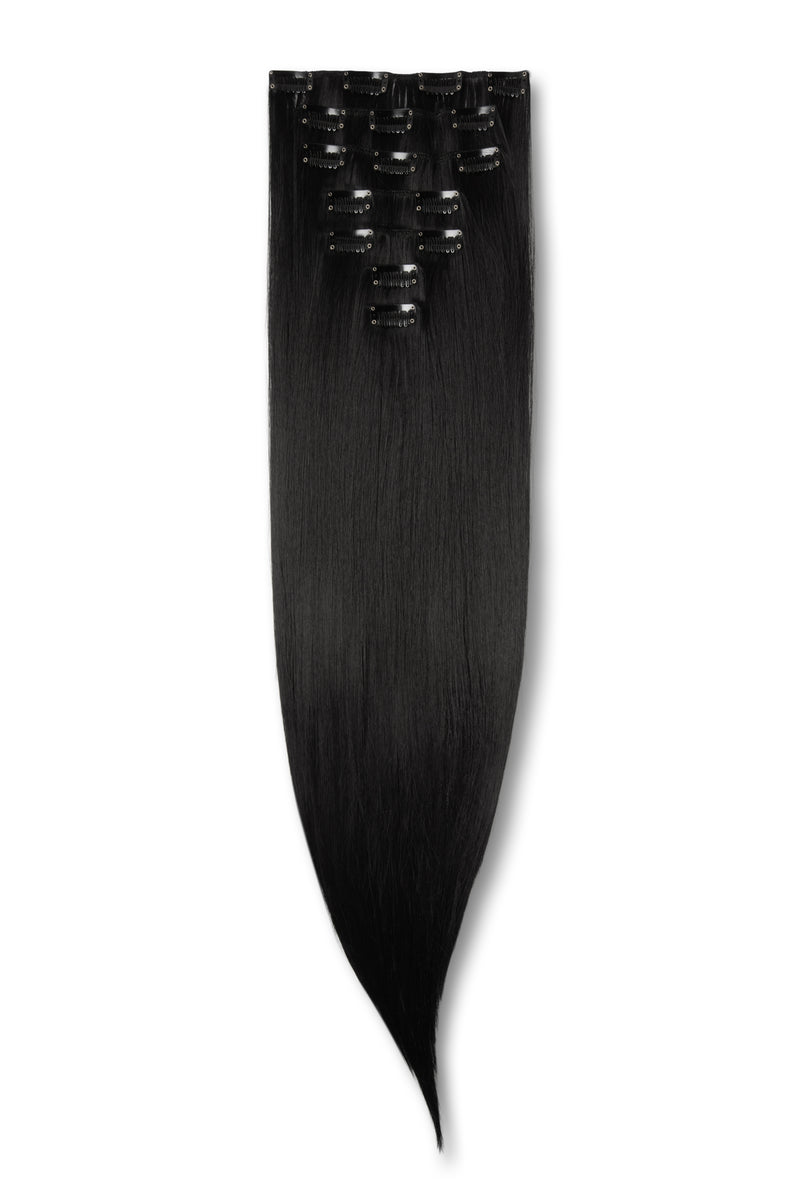 Synthetic Hair Extension 7pc Straight - #1B Jet Black