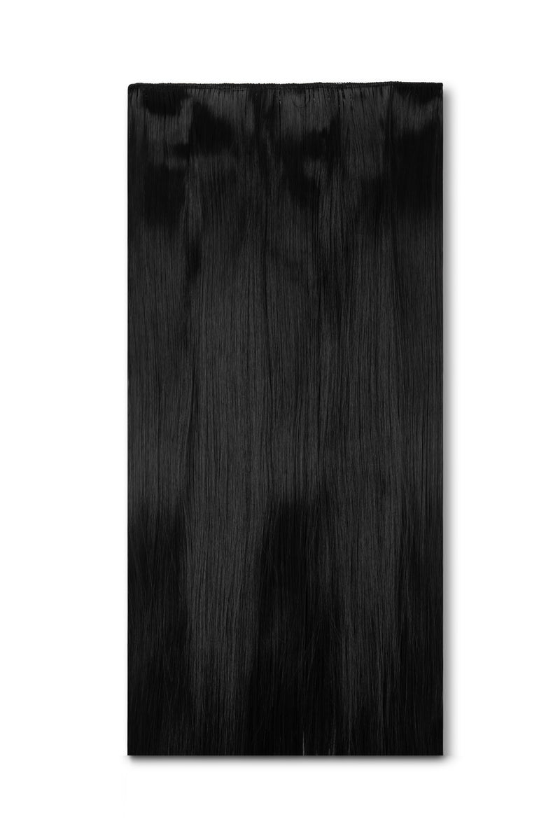 Synthetic Hair Extension 1pc Straight - #1B Jet Black