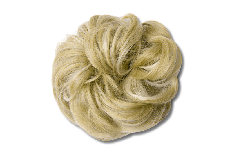 Synthetic Hair Extension Bun - #24H613 Light Golden Strawberry Blonde