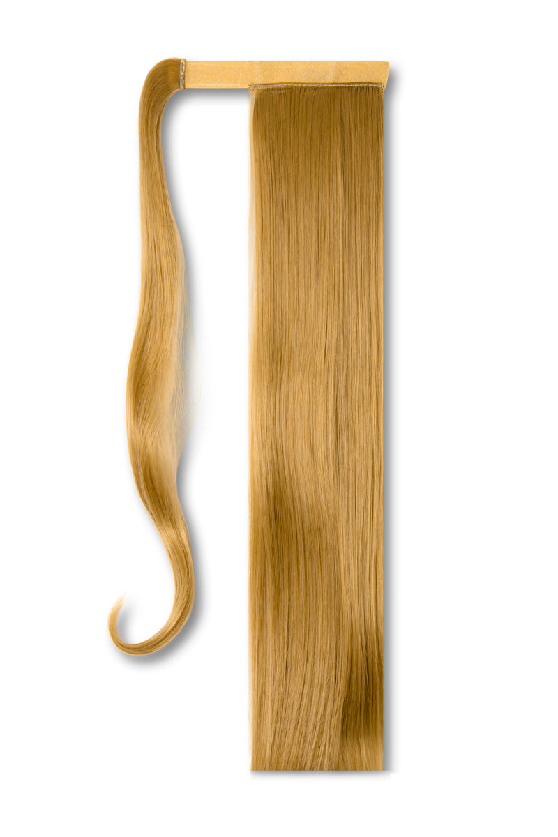 Synthetic Wrap Around Straight Ponytail - #27 Light Golden Blonde