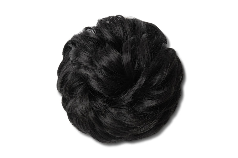 Synthetic Hair Extension Bun - #2 Off Black