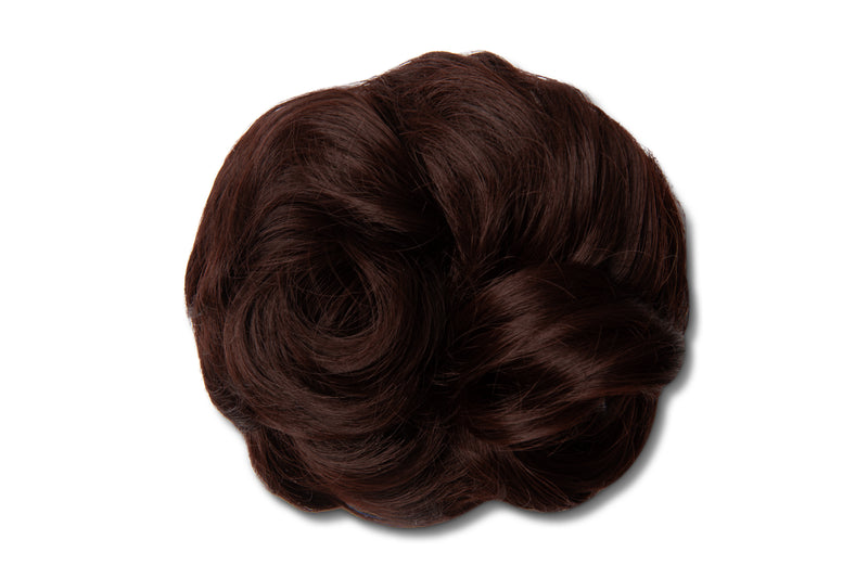 Synthetic Hair Extension Bun - #33 Iridescent Brown