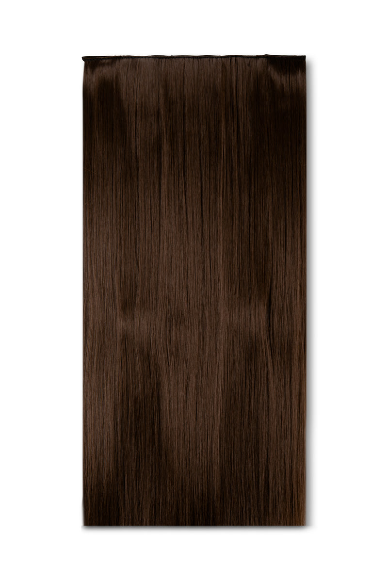 Synthetic Hair Extension 1pc Straight - #4 Light Chocolate Brown