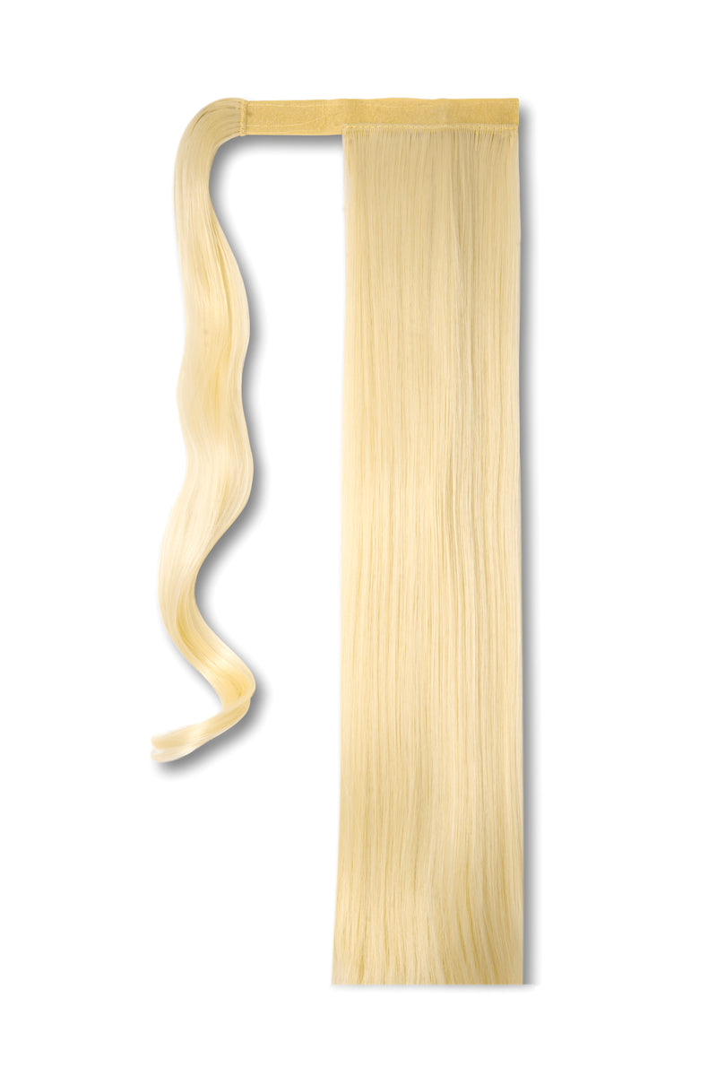 Synthetic Wrap Around Straight Ponytail - #613 Vanilla Blonde