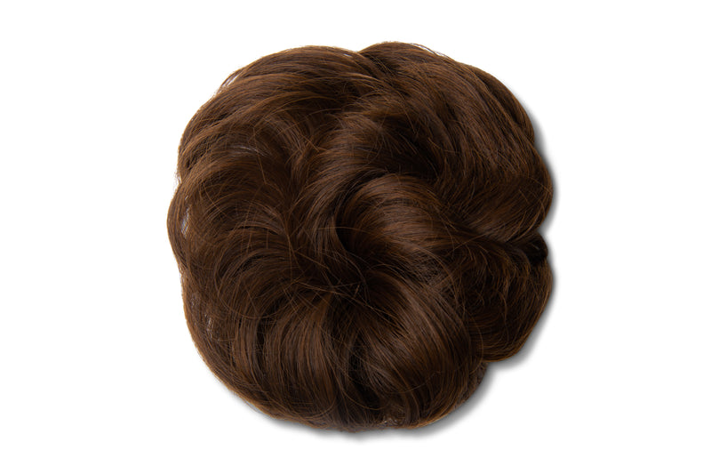 Synthetic Hair Extension Bun - #6A30 Light Golden Brown