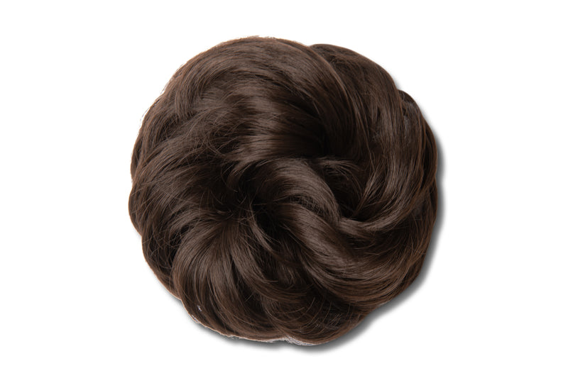Synthetic Hair Extension Bun - #6A Dark Chocolate Ash Brown