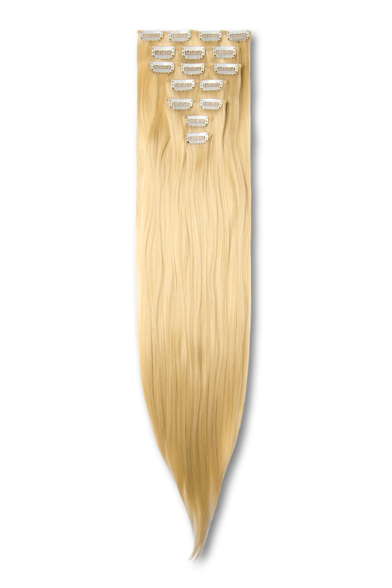 Synthetic Hair Extension 7pc Straight - #9 Light Golden Blonde