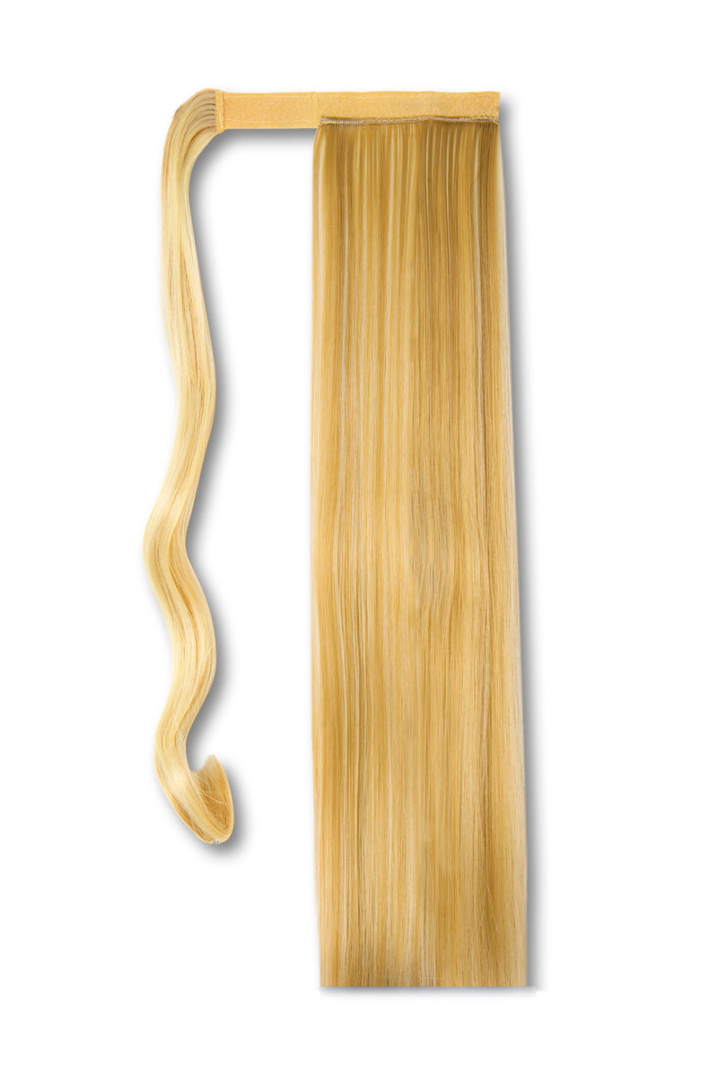 Synthetic Wrap Around Straight Ponytail - #F27/613 Light Golden Vanilla Blonde