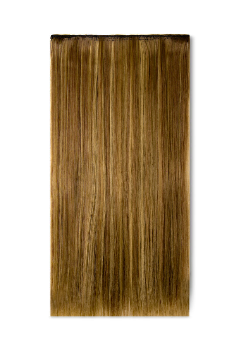 Synthetic Hair Extension 1pc Straight - #H12/24 Golden Honey Beige Blonde