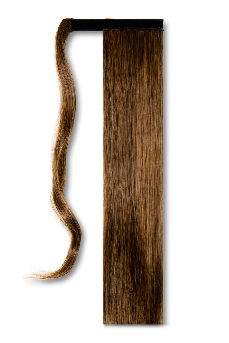 Synthetic Wrap Around Straight Ponytail - #M2/30 Light Golden Brown