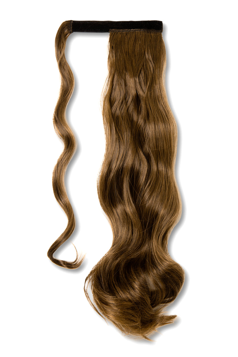 Synthetic Wrap Around Curly Ponytail  - #M2/30 Light Golden Brown