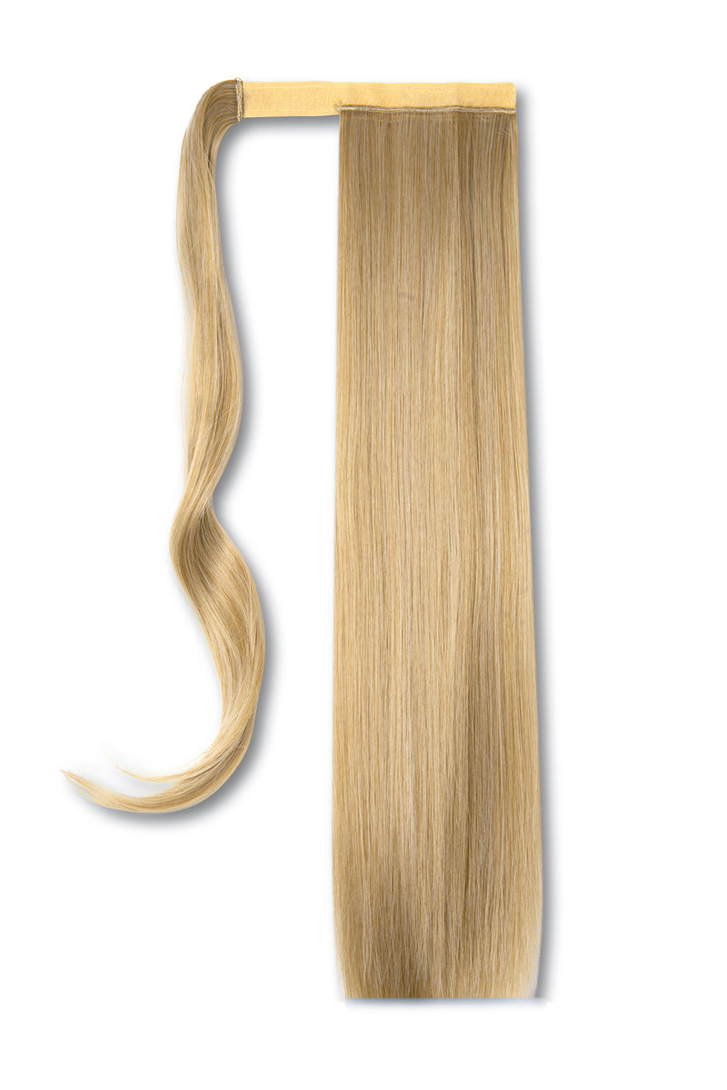 Synthetic Wrap Around Straight Ponytail - #M27/613 Light Golden Beige Blonde
