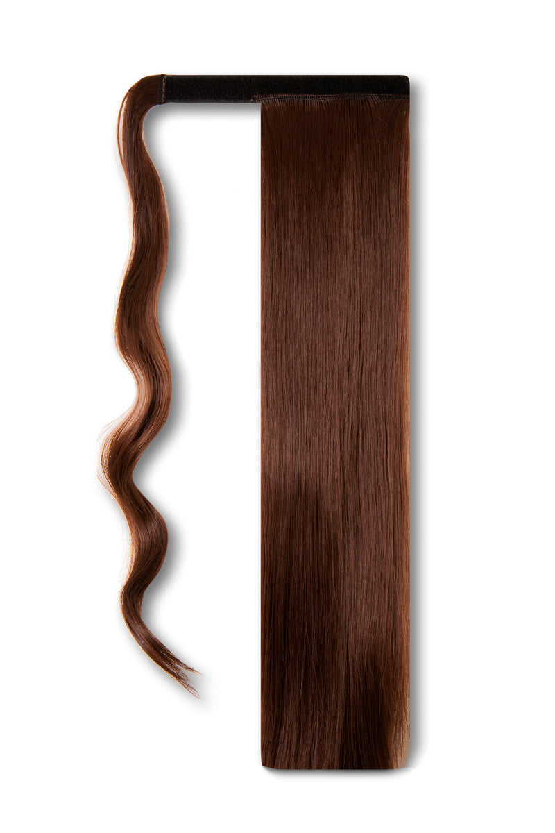Synthetic Wrap Around Straight Ponytail - #M4/33 Golden Brown